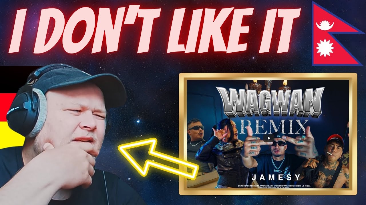 Jamesey - Wagwan Remix | Foreigner Reaction | LIL JHOLA, RAPSTAR BABY, URGEN MOKTAN, RIGDEN NADIK