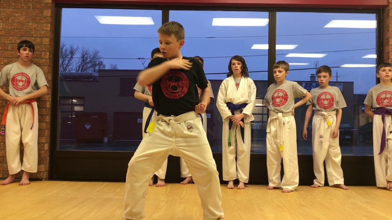 Karate Class For Kids In Action