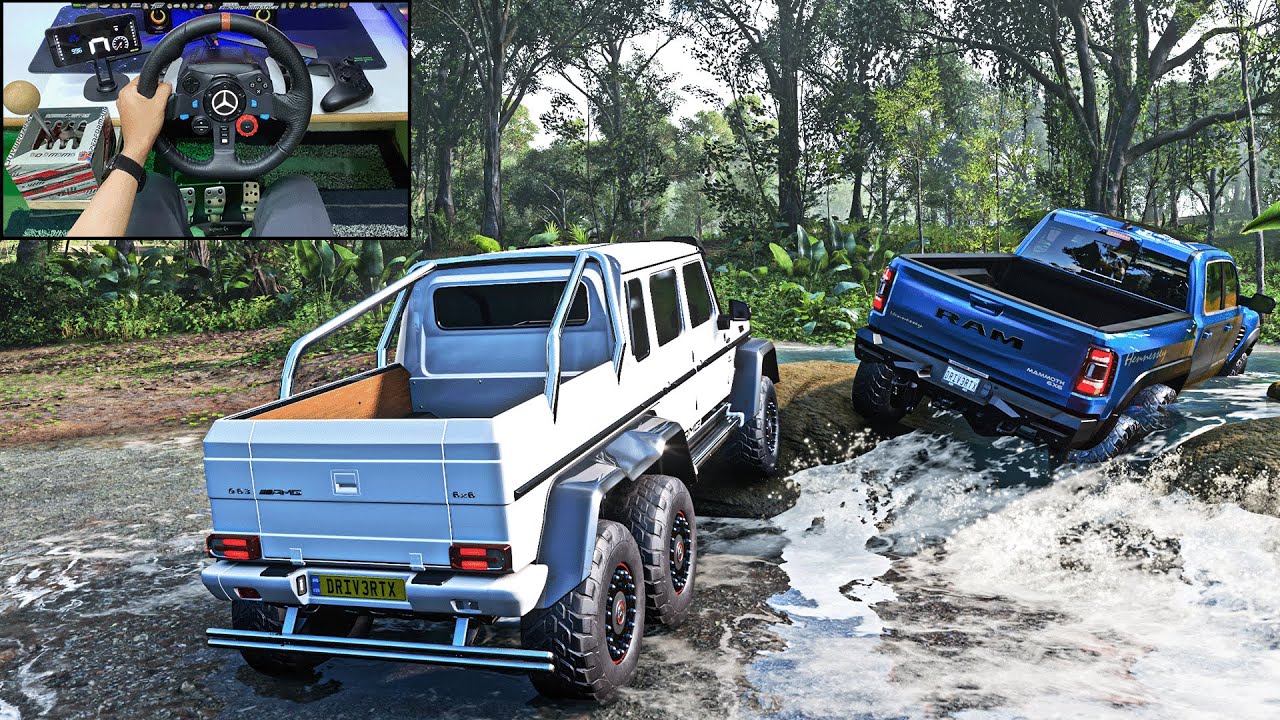 Mercedes-Benz G63 6x6 & Hennessey Mammoth 1000 6x6 TRX | Forza Horizon 5 Logitech G29 Steering Wheel