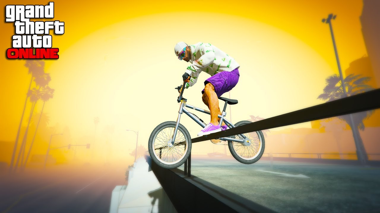 ГТА ОНЛАЙН И ТОПОВЫЕ ТРЮКИ НА BMX