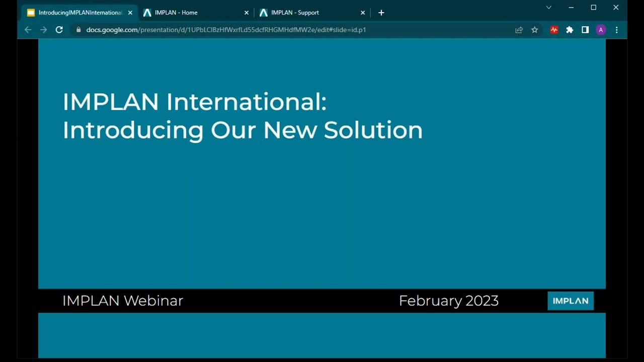 Discover IMPLAN's International Solution - IMPLAN Webinars