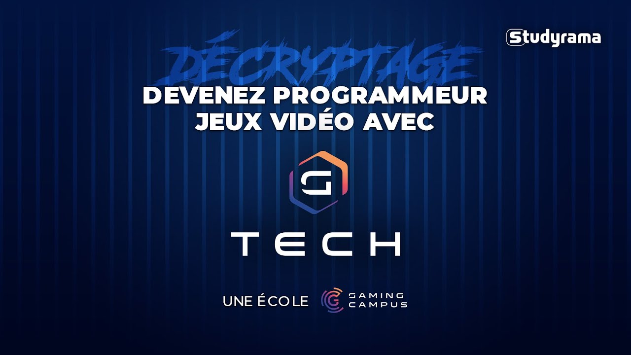 Devenez programmeur jeux vidéo avec G.Tech, une école gaming campus.
