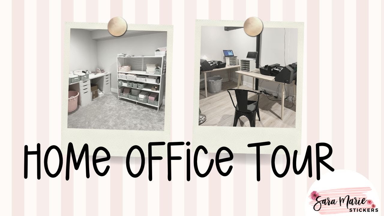 NEW Office Tour | Home Office | Sara Marie Stickers |
