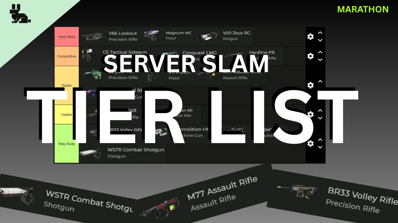 The REAL Marathon Server Slam Meta (Weapon Tier List)