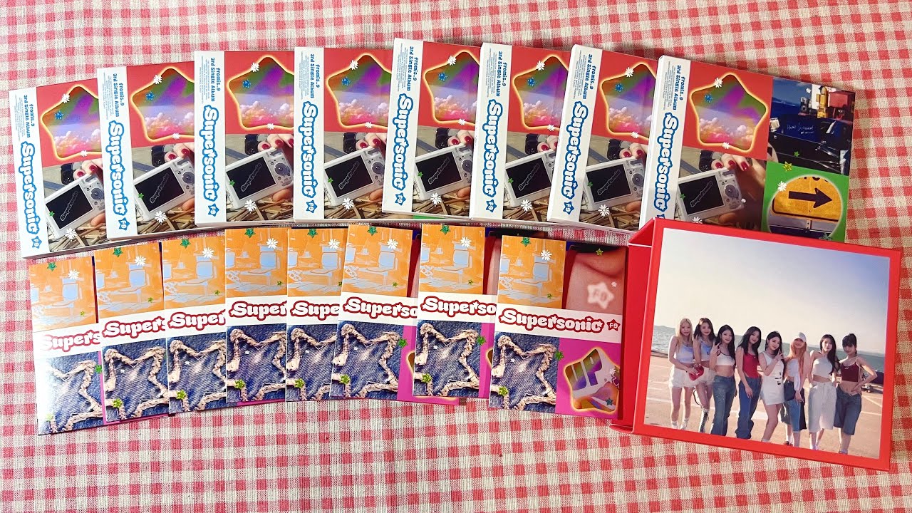 unboxing fromis_9 3rd single album “supersonic” ☆ ₊˚ ☘︎・₊✧ ot8 weverse and compact versions!