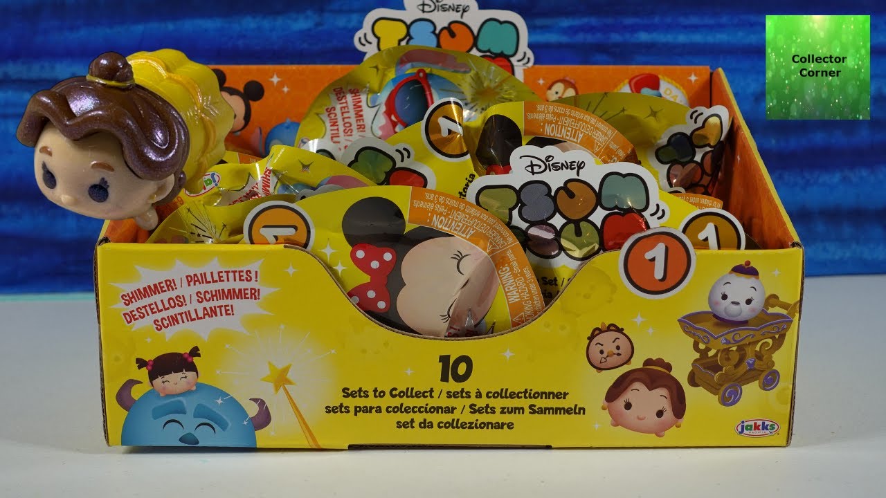 Открытие набора фигурок из серии Disney Shimmer Tsum Tsum Story