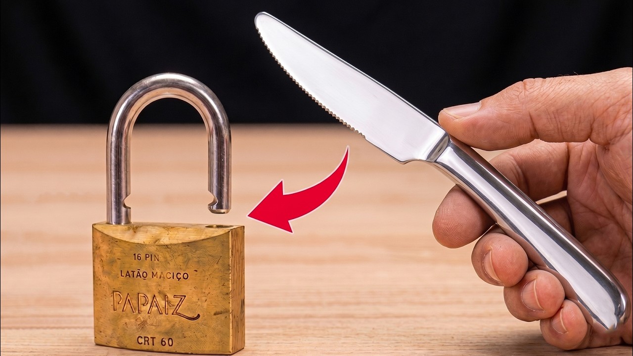 Odblokuj DOWOLNĄ kł&oacute;dkę bez klucza w kilka sekund! Świat jest w szoku | Inventor Clever