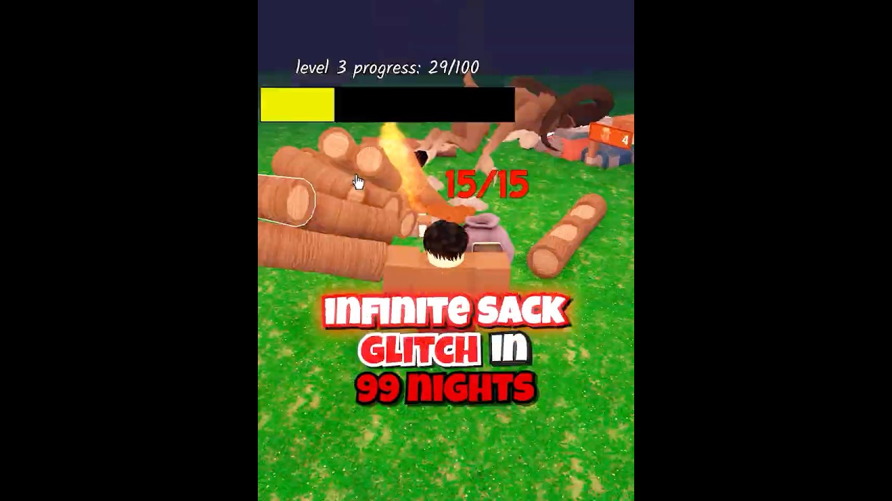 НОВЫЙ трюк с бесконечным мешком... #99nightintheforest #roblox #usa