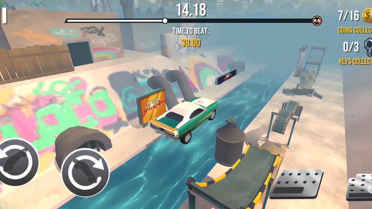 STUNT CAR EXTREME - THE GAME HAS A DAILY CHALLENGE MODE, IN WHICH YOU TRY TO WIN REAL PLAYERS DRIVES