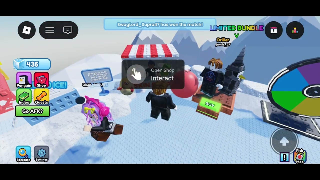 Playing a new game called knockout in roblox 👆