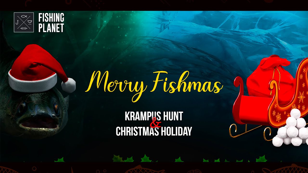 Fishing Planet Новогодний ивент 2023 Christmas Holiday Event and Krampus Hunt Event