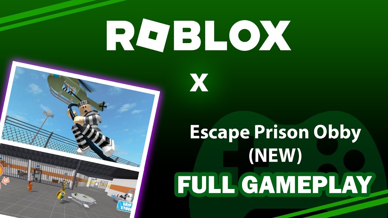 ROBLOX - Escape Prison Obby (NEW) [FULL GAMEPLAY] ~ First time OBS test!