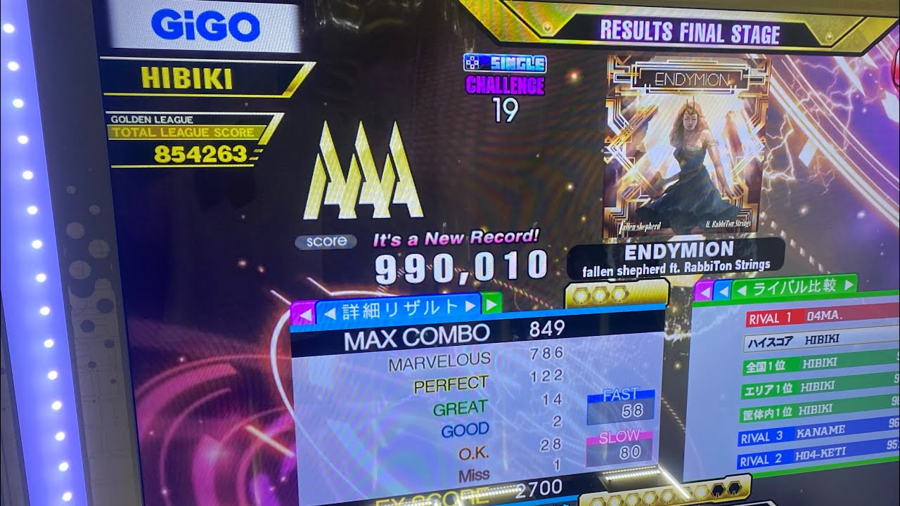 【DDR】ENDYMION CSP AAA‼︎‼︎‼︎