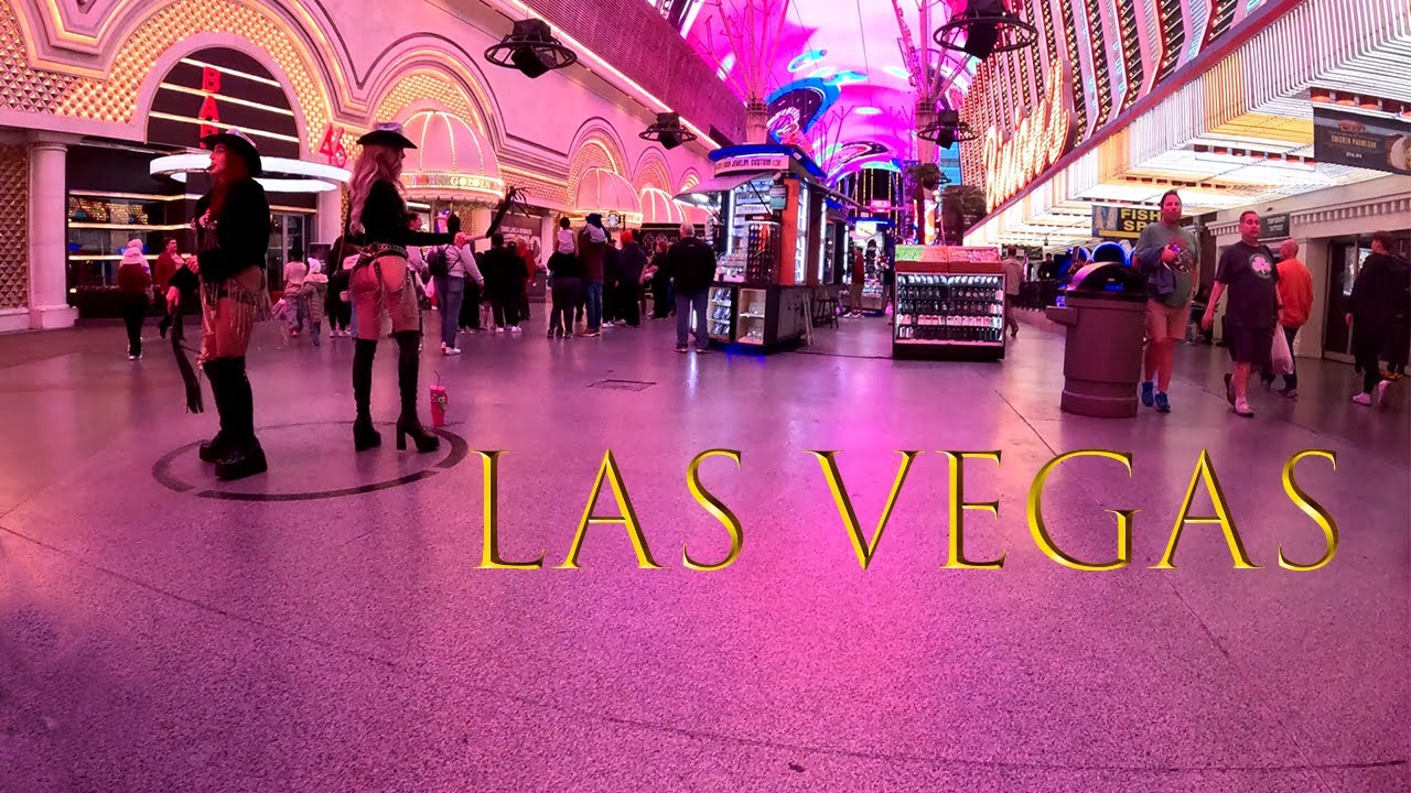 4k Fremont Street Las Vegas Walking November 2024