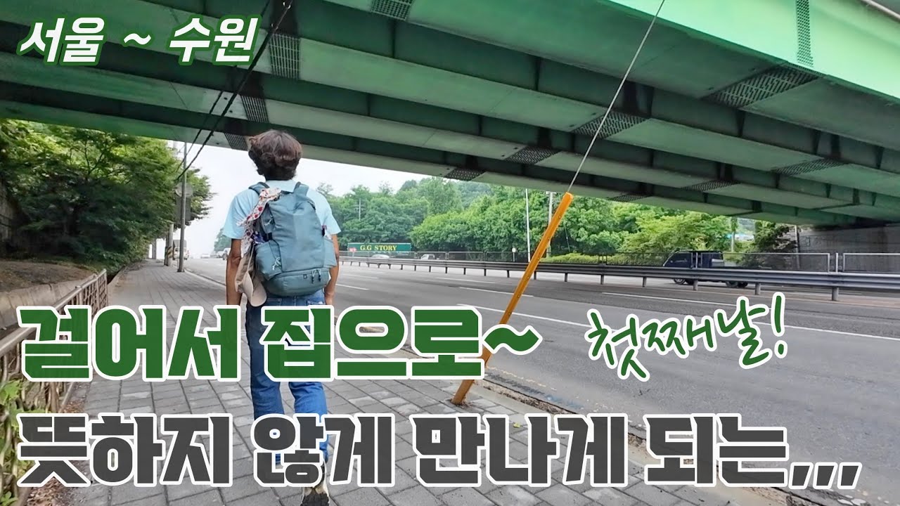 어머님이 사시는 조치원 까지 걸어가보자. 1일차 서울에서 수원까지