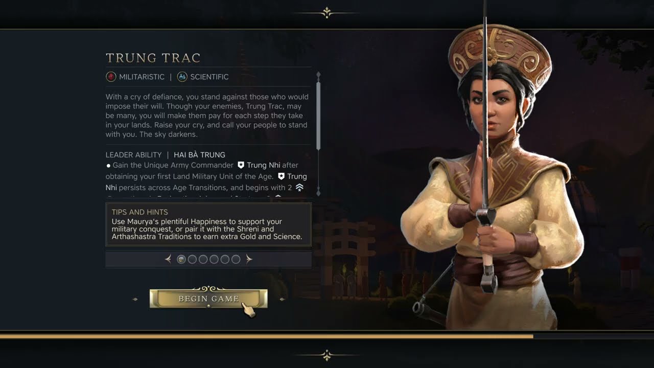 Sid Meier's Civilization VII Trung Diety Antiquity Age 4K