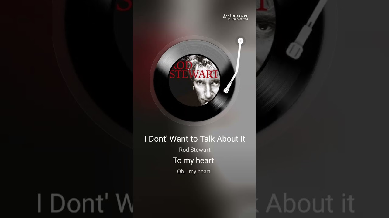 ROD  STEWART: ( I Dont Wanna ) Cover By : Udin