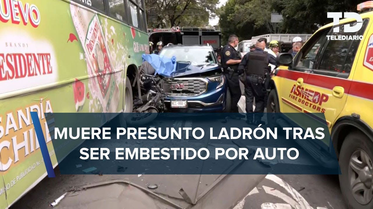 Asaltante queda ATRAPADO entre vehículos tras intentar robar en Iztapalapa; conductor lo embistió