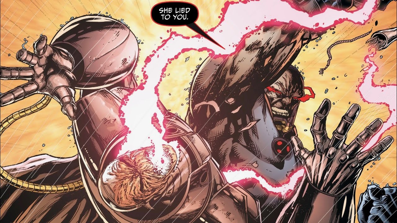 Darkseid fights the Anti-Monitor (Darkseid War)