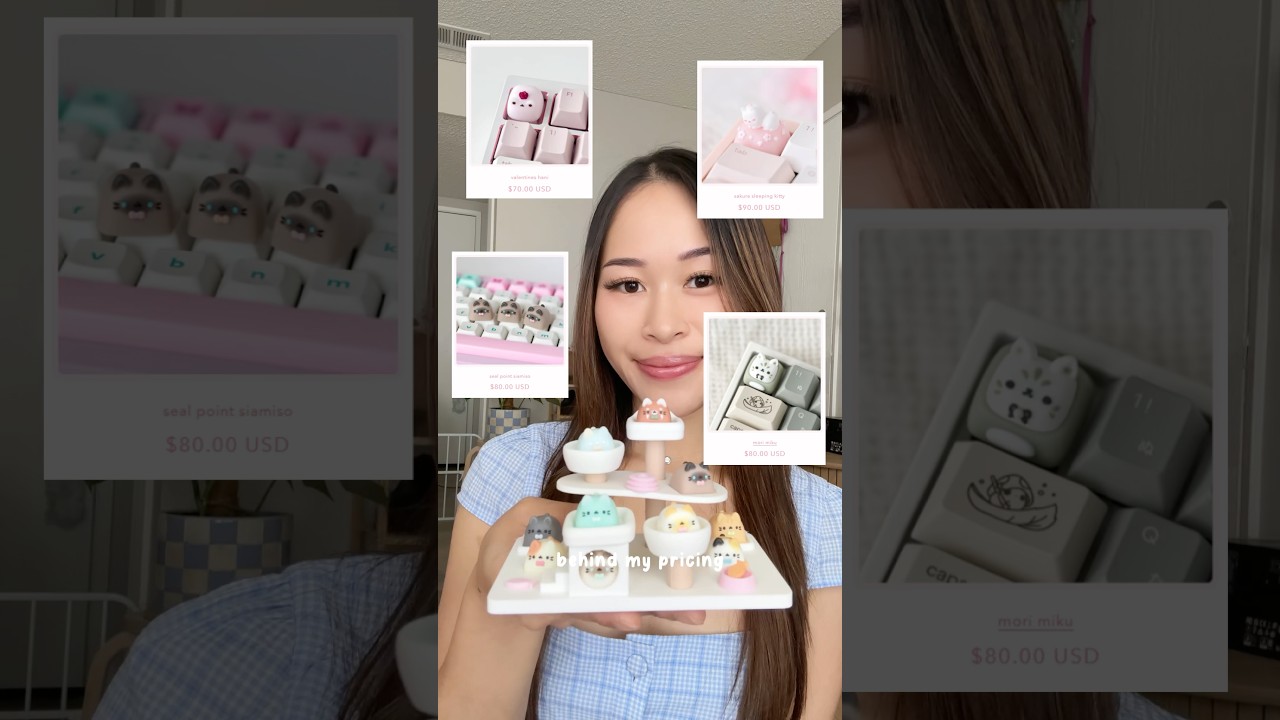 Why are my keycaps so expensive? #shortvideo #keycap #handmade  #kawaii #crafts #smallbusiness