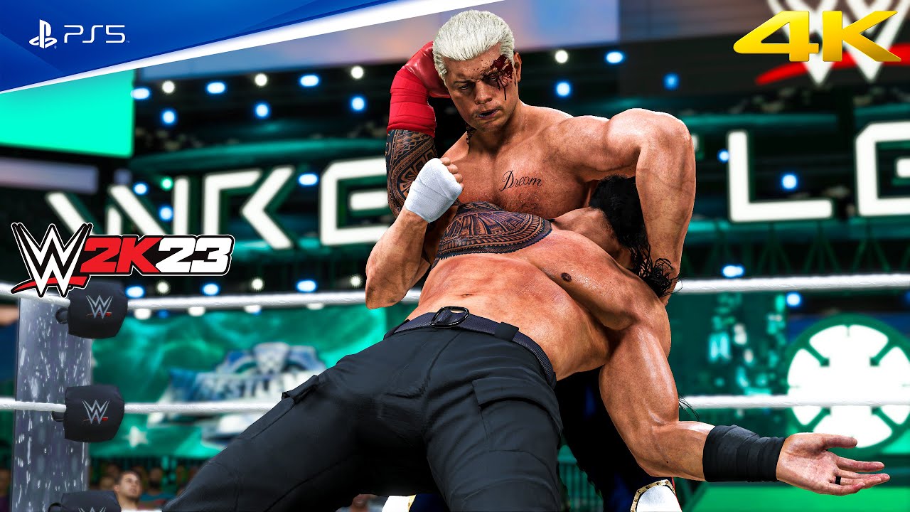 Roman Reigns vs. Cody Rhodes | IMMERSIVE Realistic Ultra Graphics Gameplay [4K60FPS] WWE 2K24