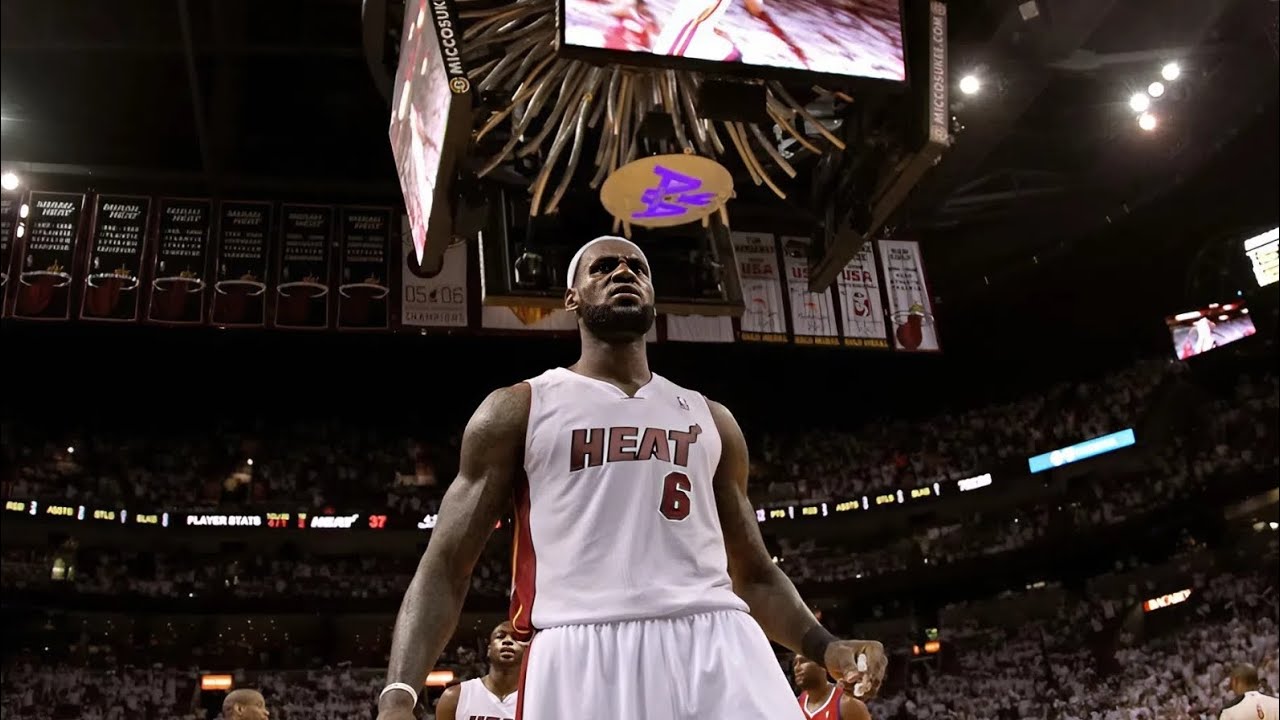 LeBron James Best Dunks In Miami Heat♥️