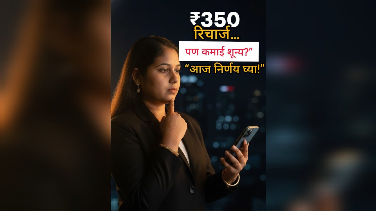 ₹350 रिचार्जचा खरा हिशोब… मोबाईल खर्च की कमाई? | Marathi Motivation #dailyvlog #vlogging #motivation