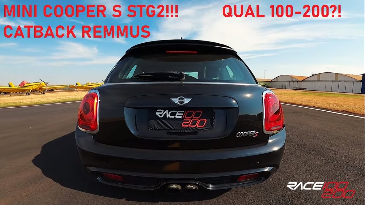 MINI COOPER S 2.0 MEDINDO 100-200 E MEIA MILHA!!! ESCAPE GRINGO REMMUS