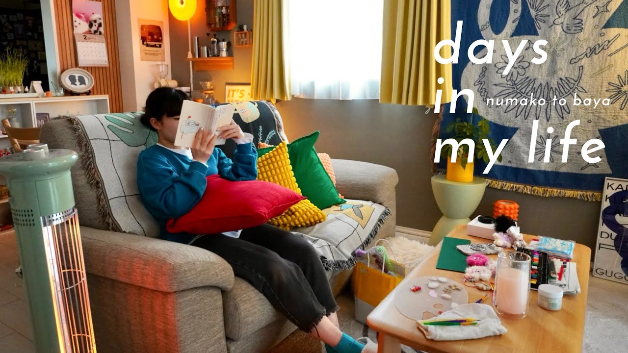 vlog │ 読書とものづくりと手帳デコ📙🍥💘、DAISO購入品、手帳時間、モールドール