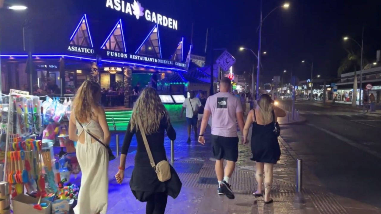 Corralejo night walk during the Fiesta del Carmen festival of 2023, Fuerteventura