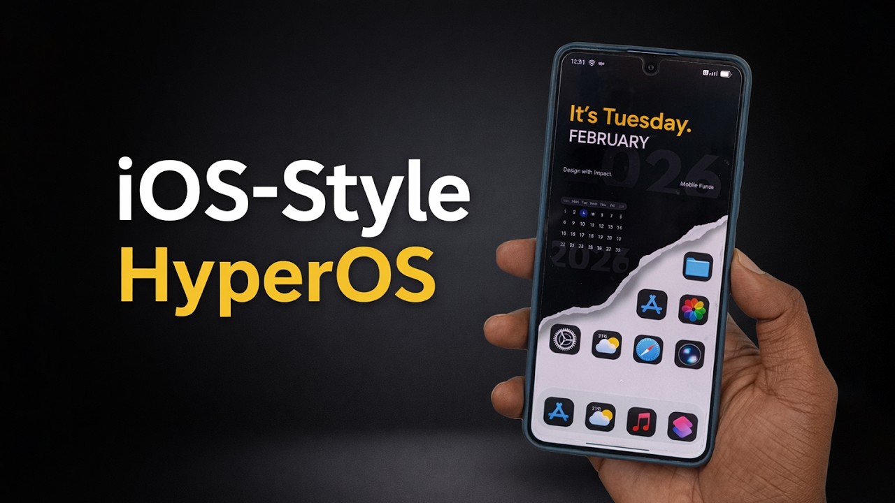 This iOS-Style HyperOS 3 Setup Looks Super Clean & Minimal! ⚡