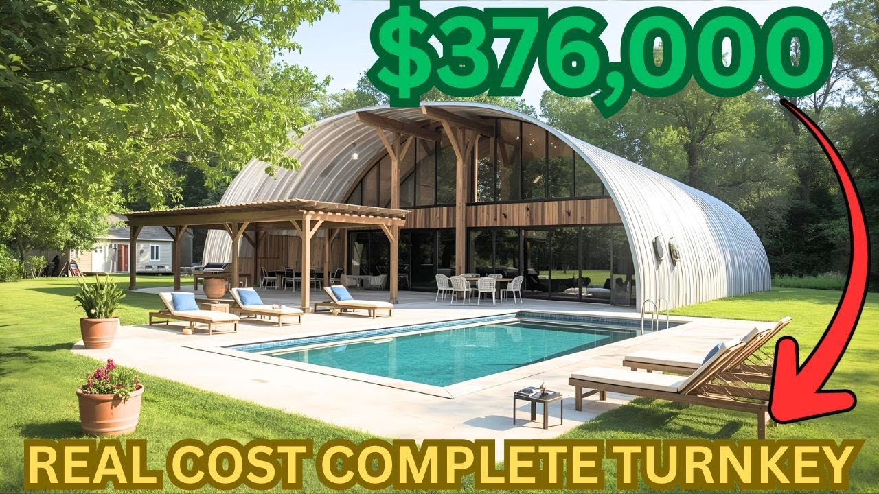 Строительство Quonset Barndominium: полная стоимость 376 тыс. долларов (земля для заселения)