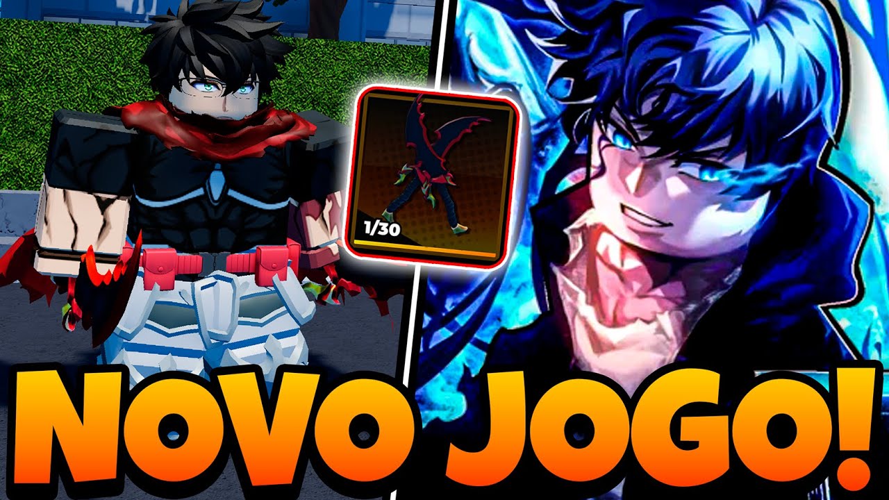 VOCÊ PRECISA TESTAR! EU VICIEI NESSE NOVO JOGO DE SOLO LEVELING DO ROBLOX!