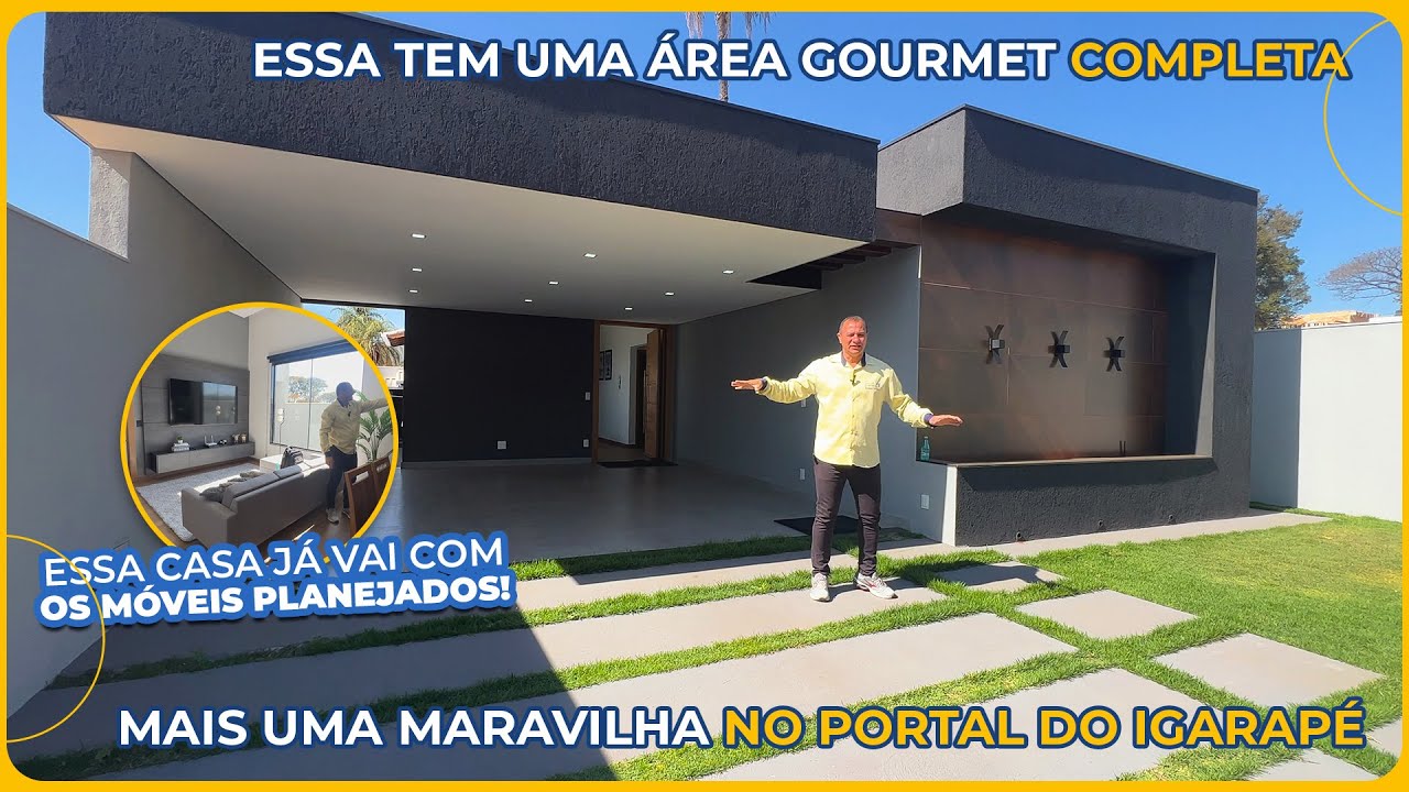 ESSA CASA É DE ENCHER OS OLHOS DE TÃO MODERNA, ESPAÇOSA E BONITA NO CONDOMÍNIO FECHADO EM IGARAPÉ MG