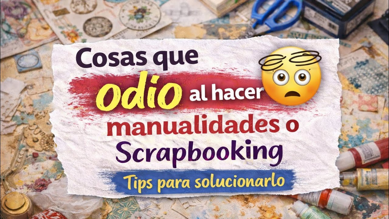 Cosas que odio al hacer Scrap o manualidades y tips 