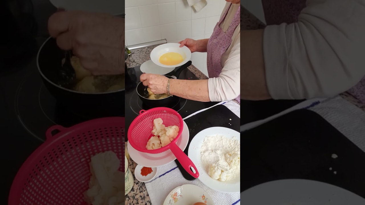 COLIFLOR EN SALSA CON HUEVOS  ESCALFADOS UN PLATO UMILDE PERO MUY RICO