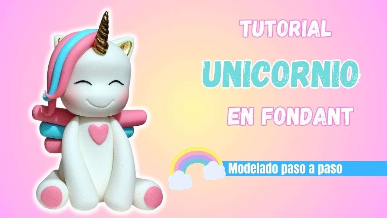 Cómo Hacer un Unicornio en Fondant// Fondant Unicorn // Unicorn Cake // Figuras Fondant