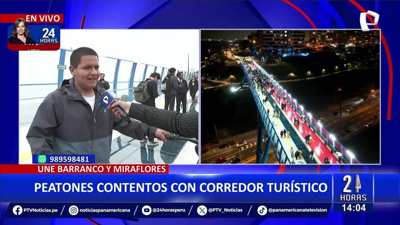 Miraflores: Transeúntes disfrutan del puente de La Paz pese a críticas de vecinos