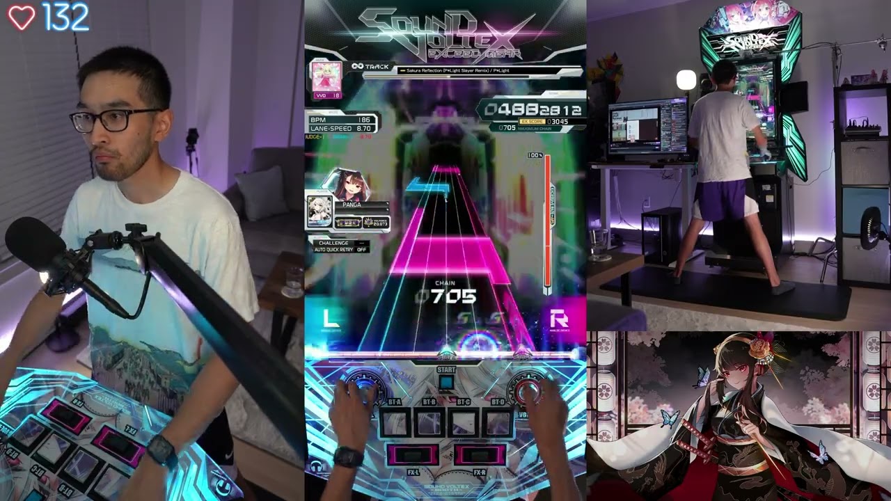 【SDVX EG コナステ】 Sakura Reflection (P*Light Slayer Remix) [VVD] S (Hand Shot)