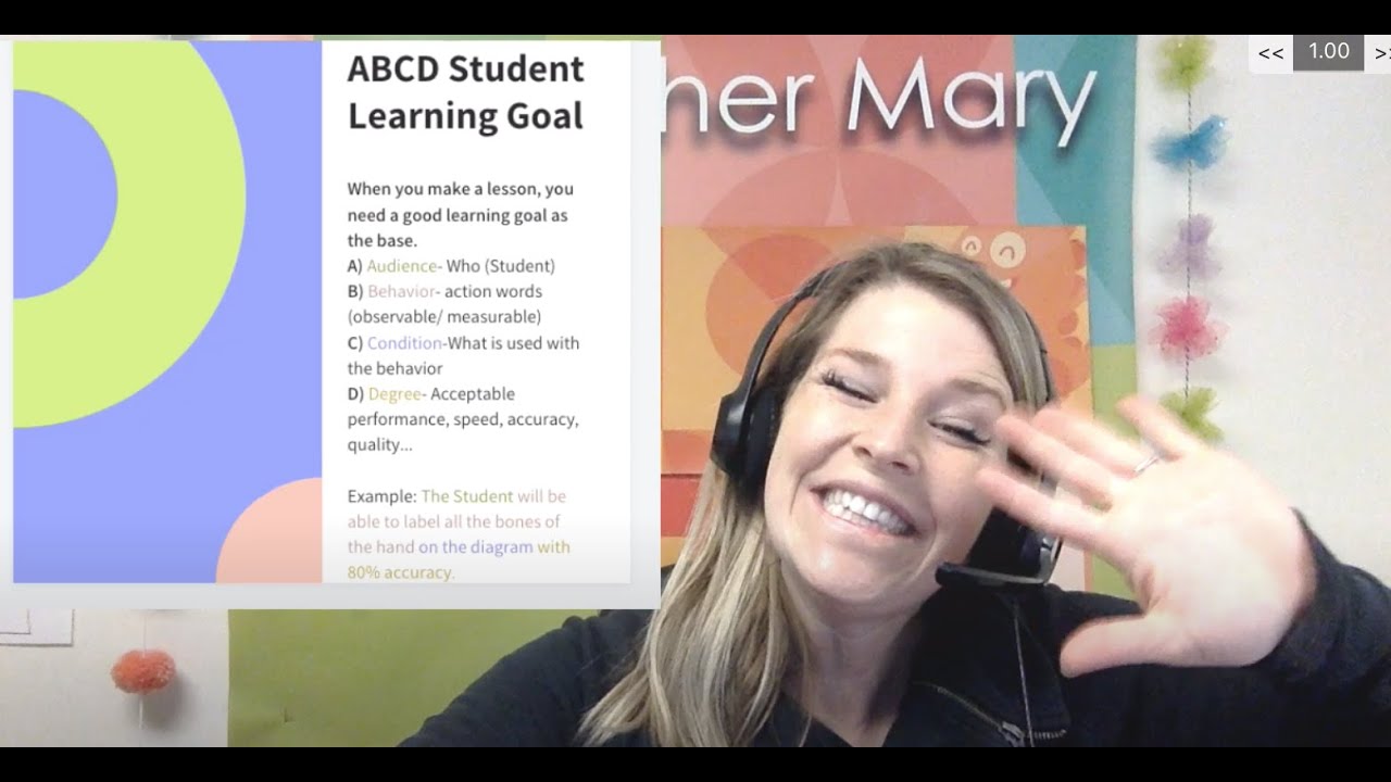 The ABC's of Student Goals! How to Write a Great Student Goal.