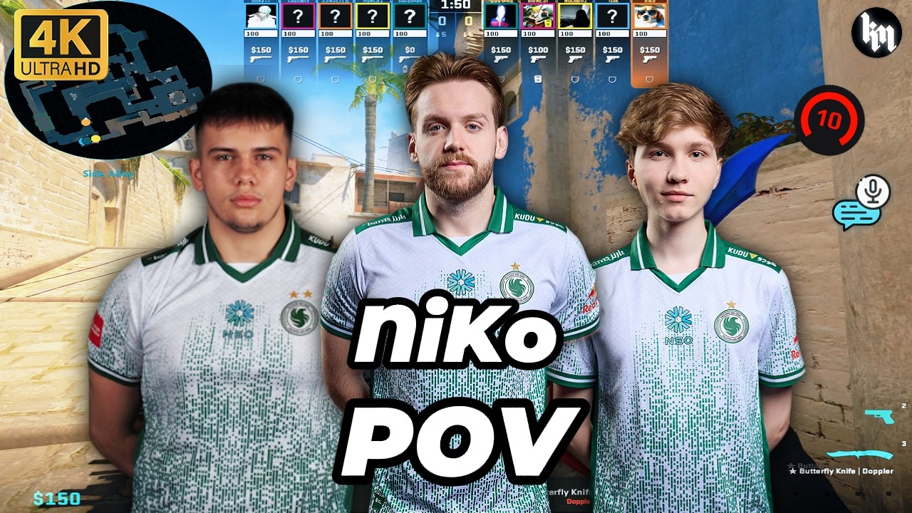 NiKo POV w/m0NESY/NucleonZ avg 3500 Elo (Mirage) | Mar 19, 2026 #cs2 #falcons #niko