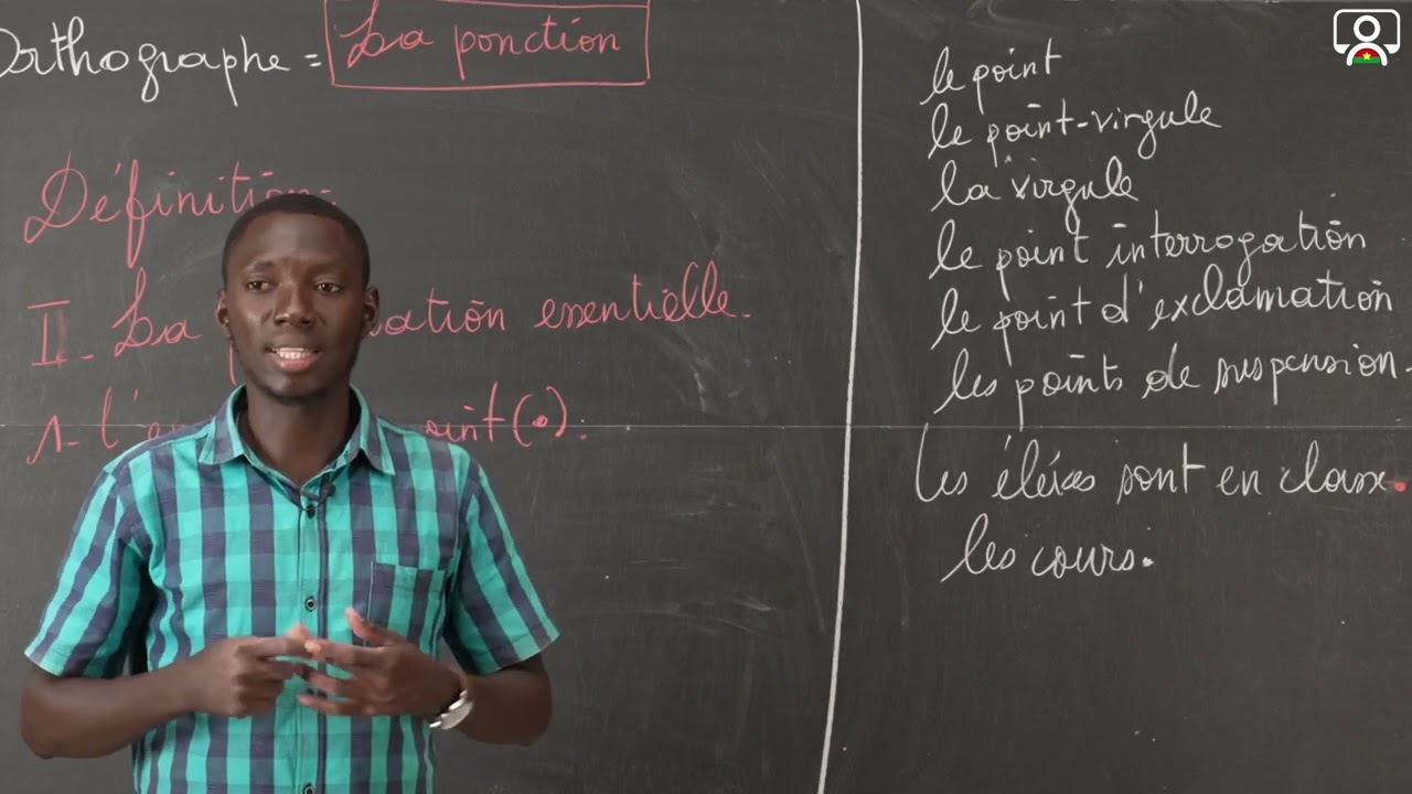 Cours - 5e - Français - Orthographe : La ponctuation 1/3
