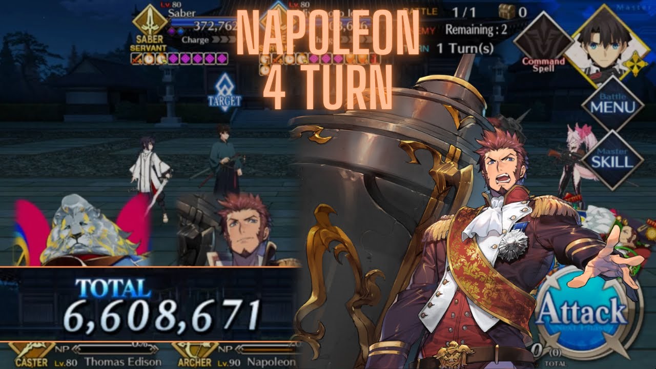 [FGO NA] Waxing Moon Chronicles CQ - Zanya Gensou - Napoleon 4 Turn