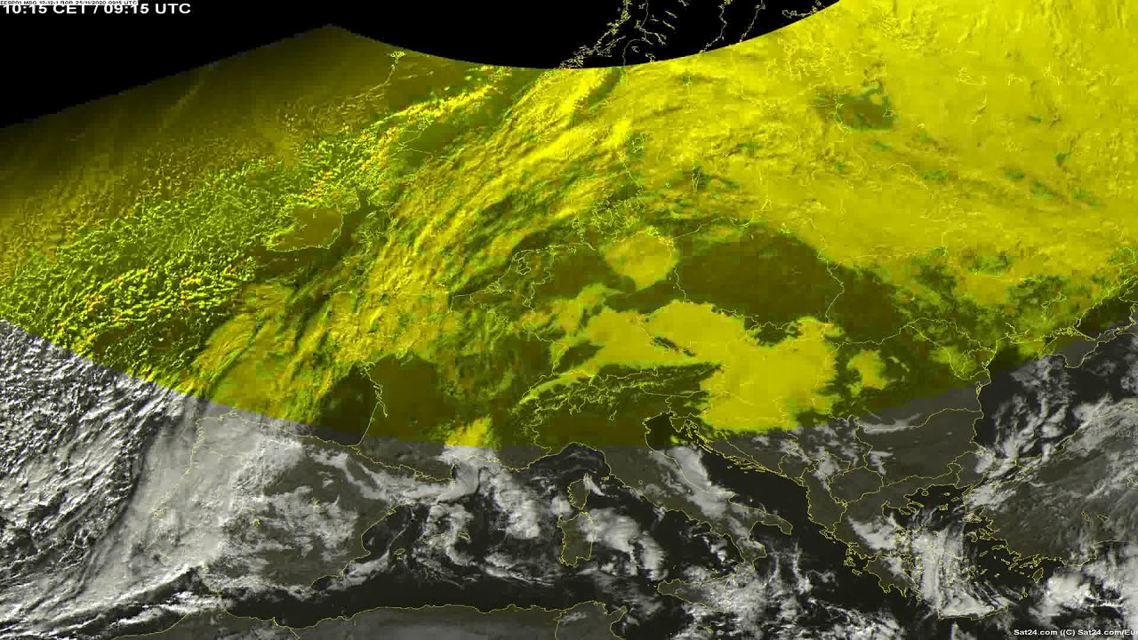 Sat24 video impression for Wednesday, November 25, 2020