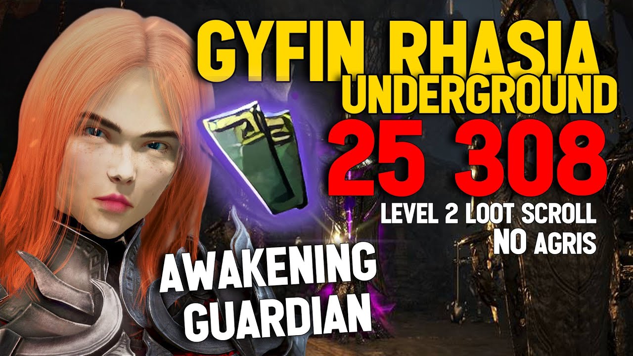 BDO Gyfin Rhasia Underground Awakening Guardian 25 308 /hr (Lv2 Only) NO AGRIS