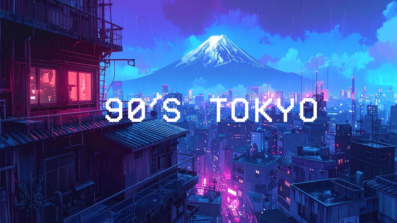 90s Retro Tokyo – Rainy Night Study Lofi