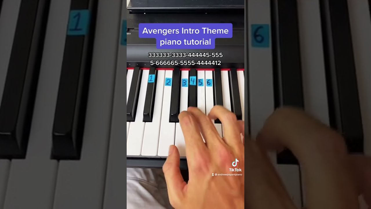 Avengers Intro Theme easy piano tutorial!