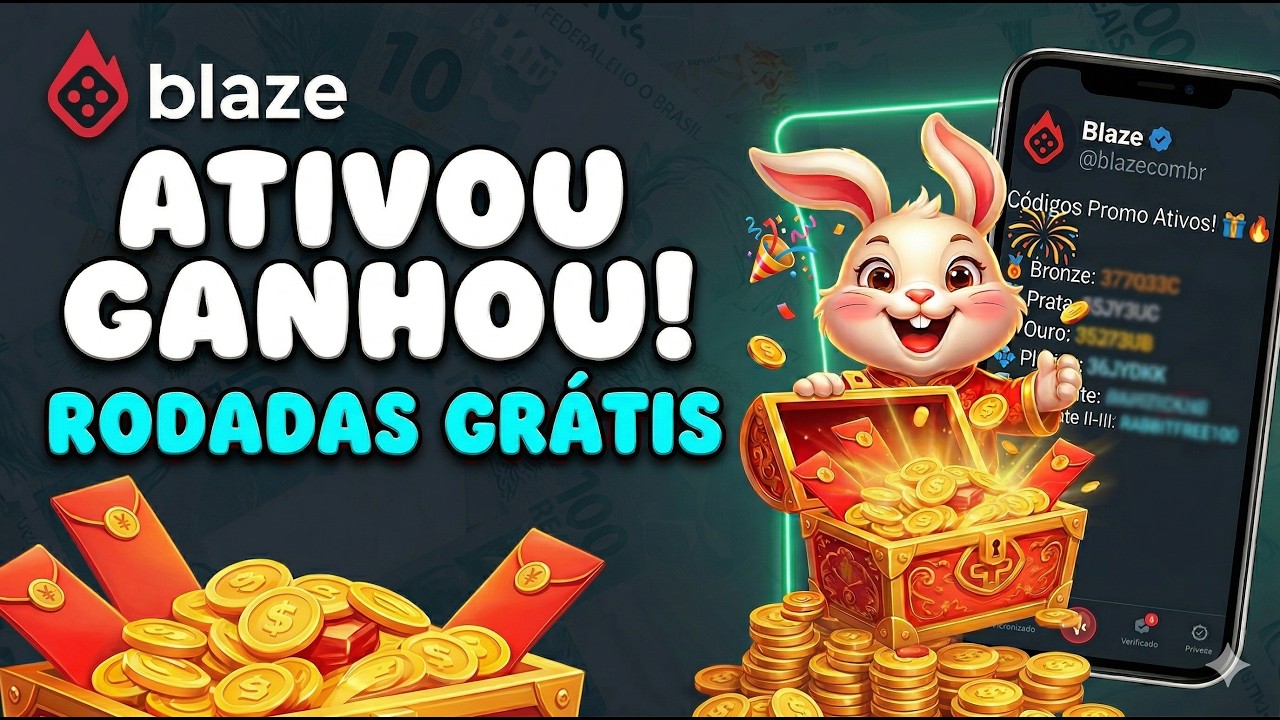 [APROVEITE!] C&Oacute;DIGO BLAZE RODADAS GR&Aacute;TIS FORTUNE RABBIT | BLAZE CUPOM PROMOCIONAL HOJE