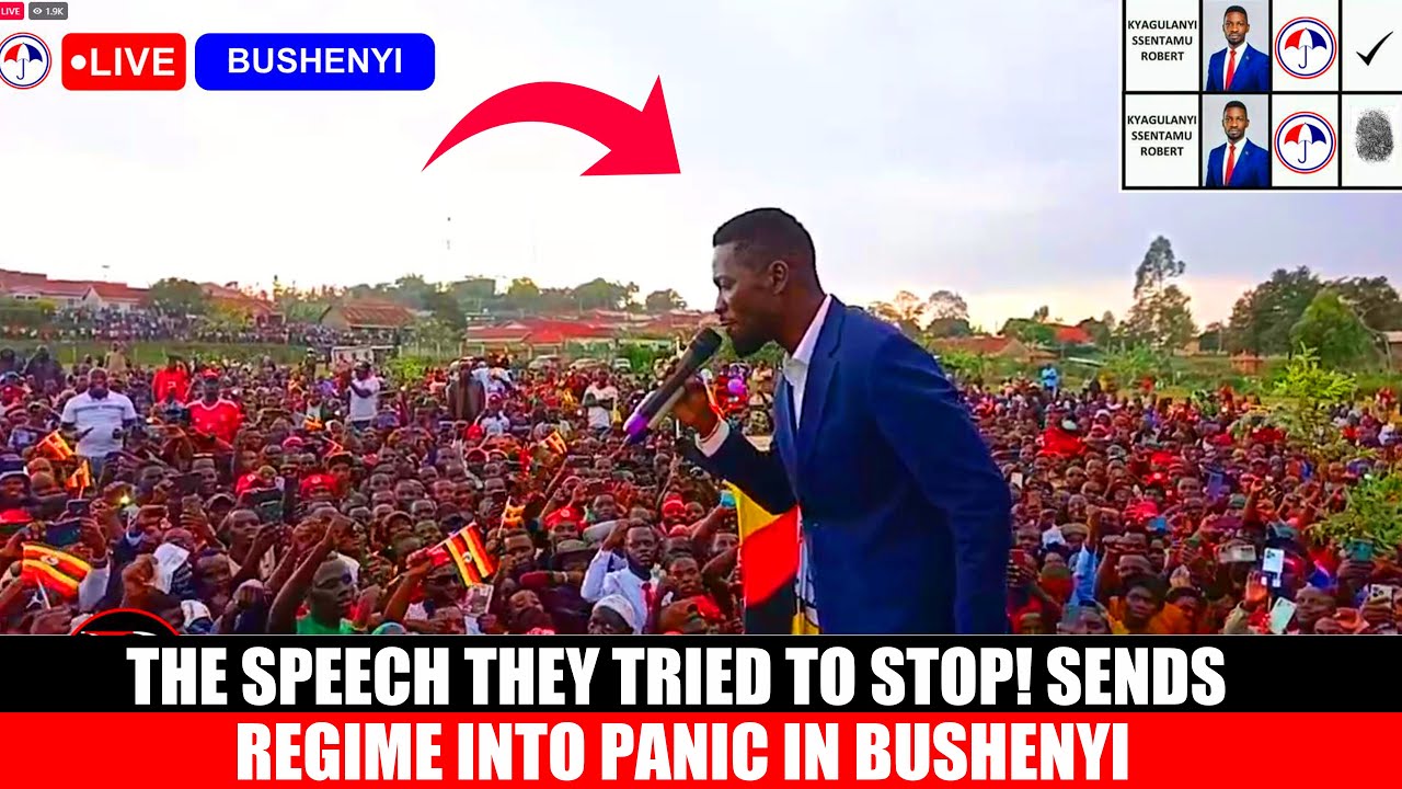 The Speech They Tried to Stop! Bobi Wine Sends Regime into Panic in Bushenyi