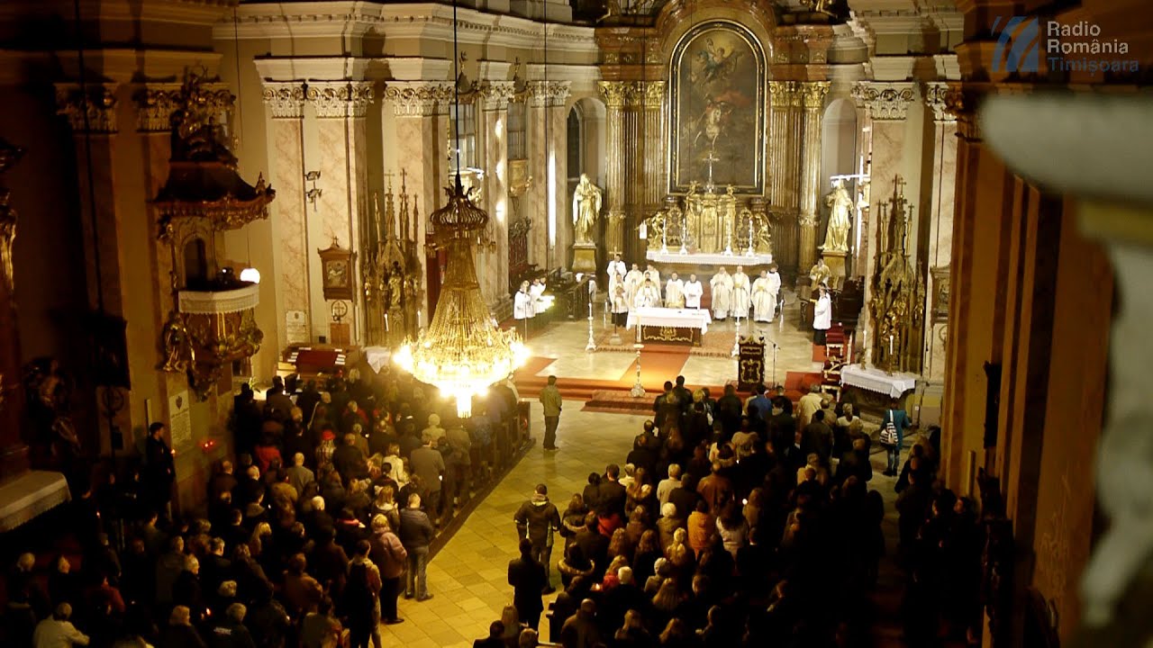 Liturghia de Inviere celebrata la domul romano-catolic din Timisoara